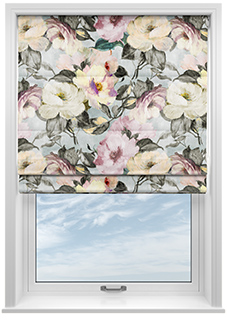 Rosa, Spellbound - Motorised Roman Blind